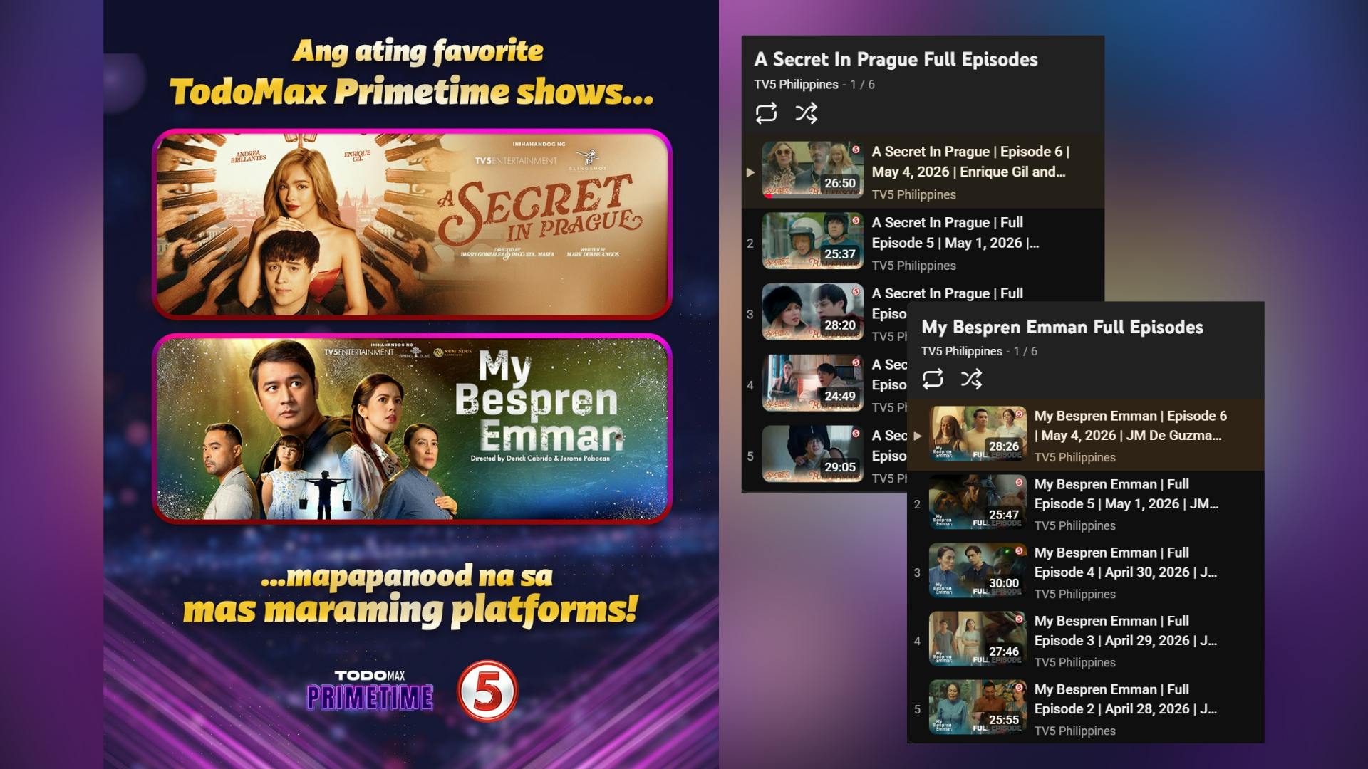 More Ways To Watch: ‘A Secret In Prague’ And ‘My Bespren Emman’ Expand Viewing Options For Fans